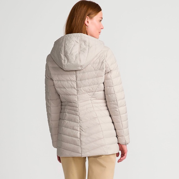 NWT Wanderweight Packable Down Hooded Long Jacket - Picture 2 of 8